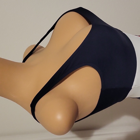 Tommy Hilfiger Scoopneck One Piece Swimsuit Color Navy sz M - Picture 3 of 5